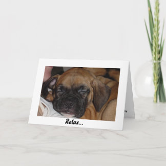 Entspannen Sie sich Geburtstags-Karte Karte