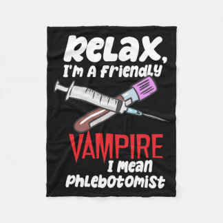 Entspannen Sie sich, ich bin ein freundlicher Vamp Fleecedecke