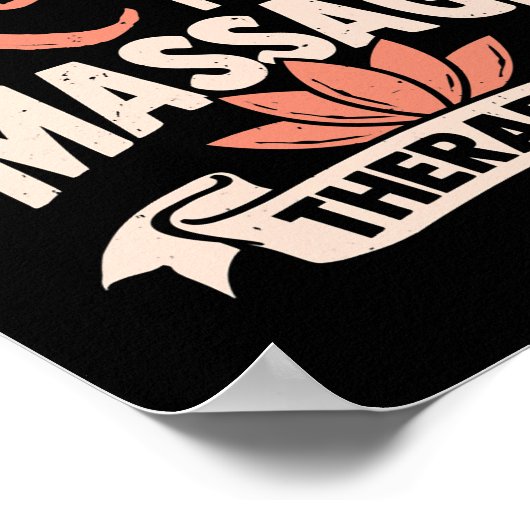 Entspannen Sie sich, ich bin Massagetherapeut Poster (Ecke)