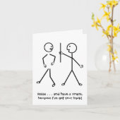 Entspannen Sie sich, ich habe Ihren Rücken Got - b Karte (Gelbe Blume)