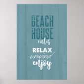 Entspannen Sie sich im Beach House | Poster (Vorne)