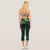 Entspannen Sie sich im Komfort: Stilvolle Yoga Pan Capri Leggings (Rückseite)