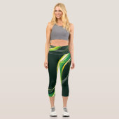 Entspannen Sie sich im Komfort: Stilvolle Yoga Pan Capri Leggings (Vorderseite)