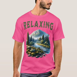 Entspannen Sie sich im schönen Naturdesign aktiv T-Shirt