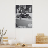 Entspannen Sie sich im Tub Fun Bad Poster (Küche)