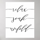 Entspannen Sie sich in der Badewanne mit einem Kun Poster (Vorne)