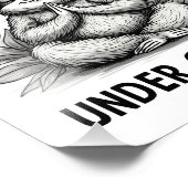 Entspannen Sie sich in der Kontrolle Funny Sloth Y Fotodruck (Ecke)