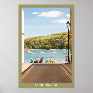 Entspannen Sie sich in Salcombe Poster