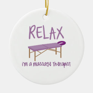 Entspannen Sie sich Massage-Tabelle Keramikornament