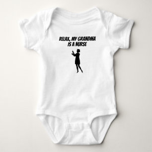 Entspannen Sie sich meine Großmutter ist eine Baby Strampler