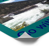 Entspannen Sie sich mit dem Fluss. Poster (Ecke)