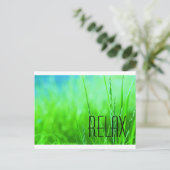 Entspannen Sie sich Postkarte (Stehend Vorderseite)