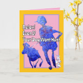 Entspannen Sie sich, selbst wenn Ihr Hund die Gebu Karte (Gelbe Blume)