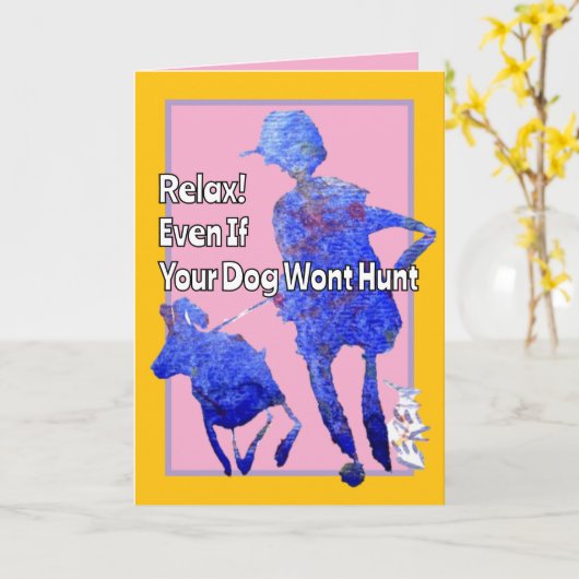 Entspannen Sie sich, selbst wenn Ihr Hund die Gebu Karte (Gelbe Blume)