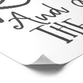 Entspannen Sie sich und akzeptieren Sie den Verrüc Poster (Ecke)