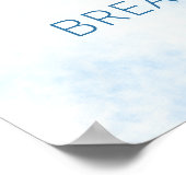 Entspannen Sie sich und atmen Sie Motivierend Wass Poster (Ecke)