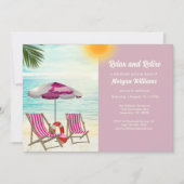 Entspannen Sie sich und erholen Sie sich im tropis Einladung (Vorderseite)