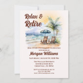 Entspannen Sie sich und erholen Sie sich im tropis Einladung (Vorderseite)