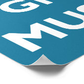 Entspannen Sie sich und erwachsen Sie einen Schnur Poster (Ecke)