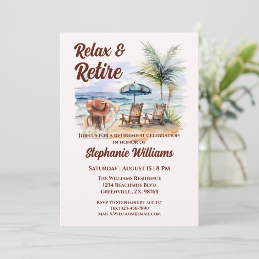 Entspannen Sie sich und genießen Sie die Ruhe und Einladung (Stehend Vorderseite)