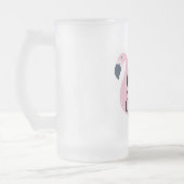 Entspannen Sie sich und genießen Sie Flamingo Mattglas Bierglas (Links)