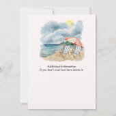 Entspannen Sie sich und lassen Sie sich von einem Einladung (Rückseite)