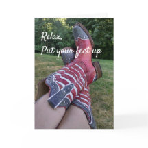 Entspannen Sie sich und legen Sie Ihre Füße auf