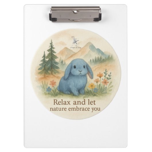 Entspannen Sie sich und ließ die Natur, die Sie um Klemmbrett (Vorderseite)