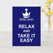 Entspannen Sie sich und nehmen Sie es leicht Vater Karte (Gelbe Blume)