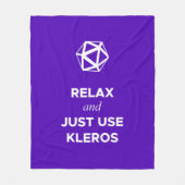 Entspannen Sie sich und nutzen Sie einfach Kleros Fleecedecke (Vorderseite)