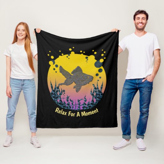 Entspannen Sie sich unter dem Meer und lassen Sie Fleecedecke (Beispiel)