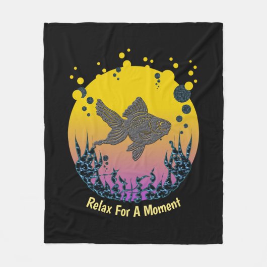 Entspannen Sie sich unter dem Meer und lassen Sie  Fleecedecke (Vorderseite)