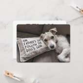Entspannen Sie sich wie die Hundeschartkarte Karte (Vorderseite/Rückseite Beispiel)
