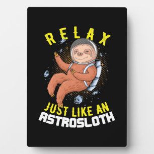 Entspannen Sie sich wie ein Astronautenlautspreche Fotoplatte