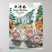 Entspannen Sie sich wie ein Schneeraffe - Hot Spri Poster (Vorne)