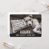 Entspannen Sie sich, wie Hunde glückliche Geburtst Karte (Vorderseite/Rückseite Beispiel)