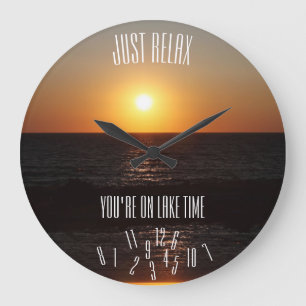 Entspannen Sie Sie sich einfach sind auf Große Wanduhr