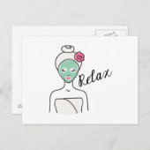 Entspannen Sie Wellness-Center Beauty Postkarte (Vorne/Hinten)