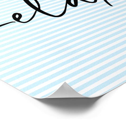 Entspannen Streifen im Bad Poster (Ecke)