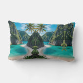 "Entspannen & treiben mit Island Vibes" Lendenkissen (Rückseite)