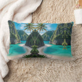 "Entspannen & treiben mit Island Vibes" Lendenkissen (Decke)