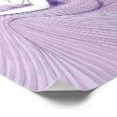 Entspannen und gestalten - Eine Maus in Lavendel Poster (Ecke)