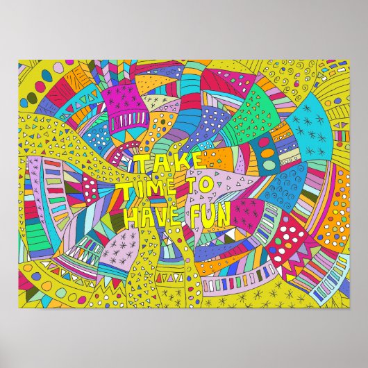 Entspannen und Spaß haben Chill Out Redewendungen Poster (Vorne)