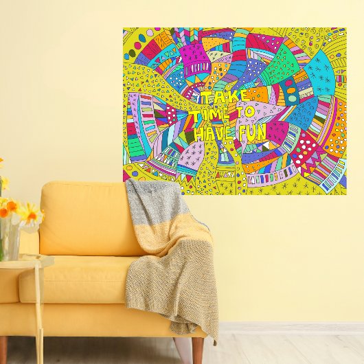 Entspannen und Spaß haben Chill Out Redewendungen Poster