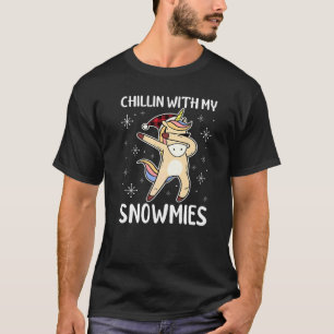 Entspannend mit meinen Snowmies-Pyjamas Karo-Weihn T-Shirt