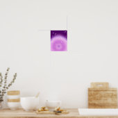 Entspannende Amethyst Aura Poster (Küche)