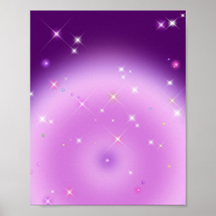 Entspannende Amethyst Aura Poster
