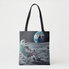 Entspannende Astronautentasche - Mondblick Tasche