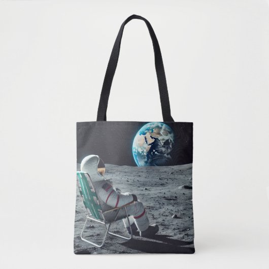 Entspannende Astronautentasche - Mondblick Tasche (Vorderseite)