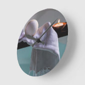 Entspannende Bad-Uhr Runde Wanduhr (Winkel)